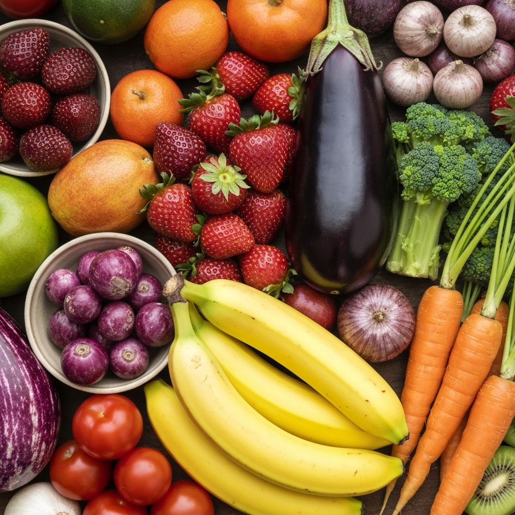 Fresh natural foods and ingredients